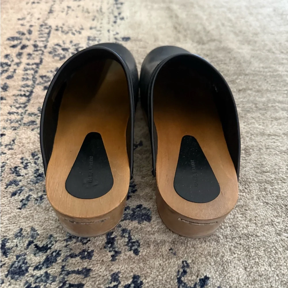 Isabel Marant Black Stud-Trim Clog Mules - Picture 3 of 6